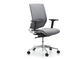 Obraz premium Modern ergonomic office chair isolated on white background