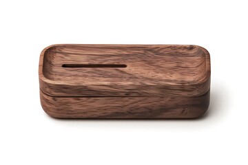 Rectangular carved container with grain high resolution picture
