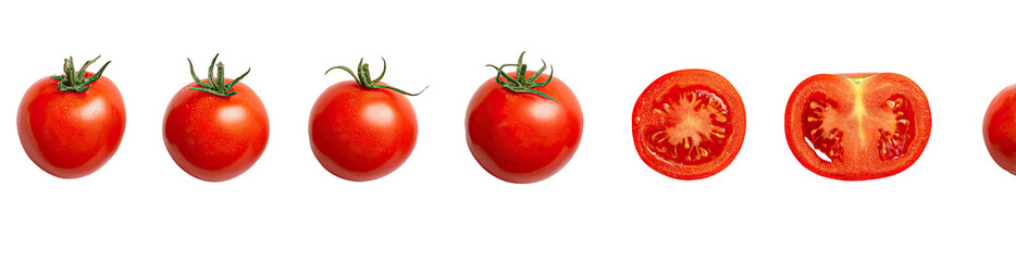 Whole and sliced tomatoes (2)