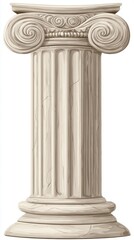 Ionic Column Ancient Greek Architecture Design Element