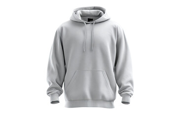 Plain white hoodie