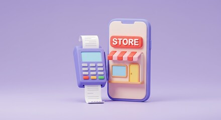 Modern smartphone and payment terminal for seamless digital transactions and online shopping