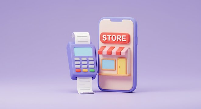 Modern smartphone and payment terminal for seamless digital transactions and online shopping