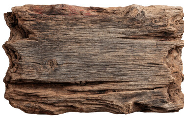 Weathered, rustic wooden plank