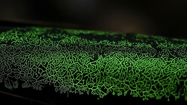 Intricate green pattern design