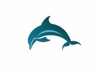 Fototapeta premium Dolphin Icon: Playful Marine Life and Ocean Conservation – Eco-Friendly Aquatic Adventure for Biodiversity Preservation