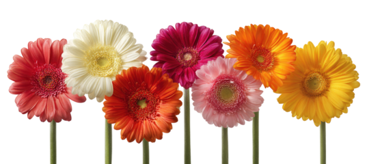 Vibrant gerbera daisies in a spectrum of colors (1)