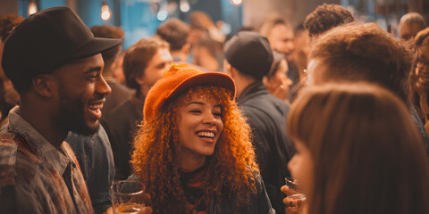 Joyful Connections in a Cozy Social Setting