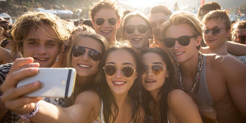 Joyful Festival Celebration Among Friends