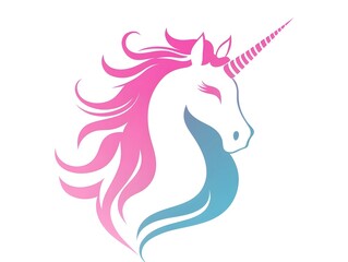 Fototapeta premium Colorful Fantasy Illustration of a Whimsical Unicorn Horse in a Mystical, Playful Design