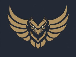 Owl Logo Design: Vector Illustration of Powerful Mystical Bird - Premium Emblem for Sport Teams and Creative Identities
