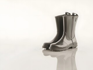 Stylish Waterproof Rubber Boots for Outdoor Activities - Durable Footwear with Modern Design and Eco-Friendly Material