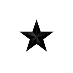 Dark, stylized star graphic against black background.  Sharp points radiate outward.  Slight shading suggests depth.  Minimalist design