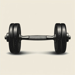 dumbbell isolated on white background