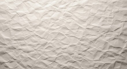 Crumpled Paper Texture, Wrinkled Background, Grunge Style Design, Abstract Paper Surface, Vintage Paper Stock Photo