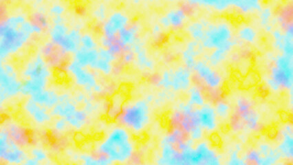 Yellow blue and pink abstract pattern isolated on a transparent background
