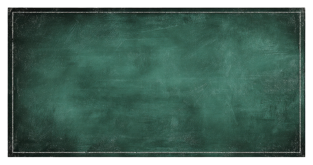 Empty dark green chalkboard.  Framed, textured
