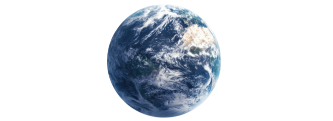 Earth from space, a round sphere