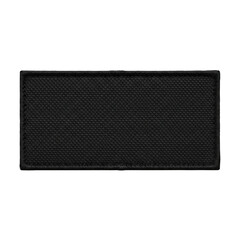 Black rectangular patch isolated on transparent background