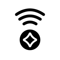 ai signal glyph icon