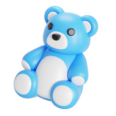 Bear toy 3D Illustration