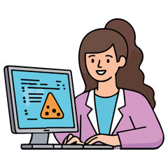 Human Scientist STEM Day Illustration