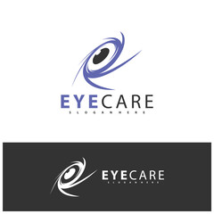 Eye Logo design vector template. Colorful media icon. Vision Logotype concept idea