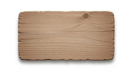 Fototapeta premium Empty Rustic Wooden Sign Board for Messages on Isolated transparent background