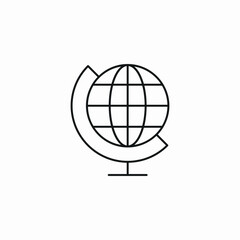 world globe icon sign vector