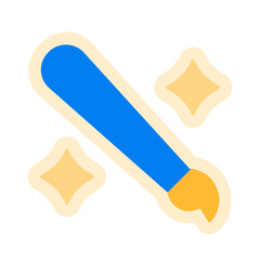 brush sticker 