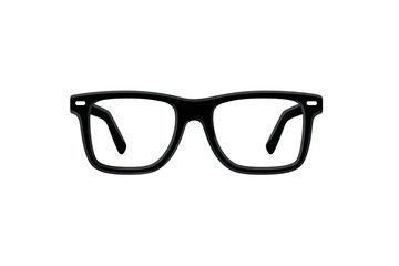 Fototapeta premium A stylized, dark graphic of eyeglasses