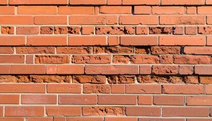 Obraz premium Old brick wall with visible mortar and cracks