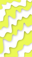 abstract layered paper cutouts in shades of green and white