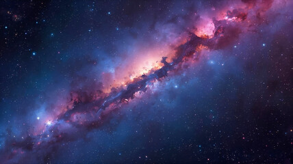 Obraz premium 銀河の背景イラスト