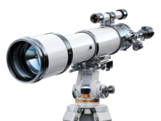 microscope on white background