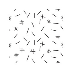 Abstract seamless pattern with random chaotic black lines and stripes. Minimalist geometric background with hand-drawn crosshatching on a white backdrop.
