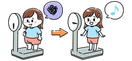 ダイエットに成功した女の子