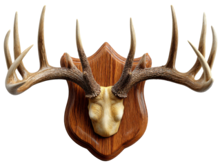 deer antlers on white background
