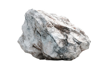 Close-up of a large, light gray stone with irregular texture