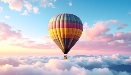 Fototapeta premium hot air balloon in sky