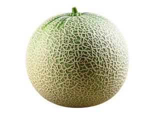 Whole Honeydew Melon Fruit, isolated on transparent background PNG