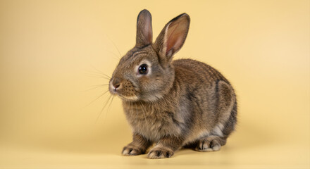 Fototapeta premium Brown rabbit studio portrait