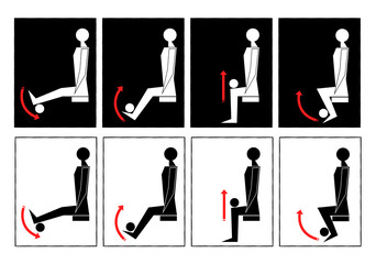A simple man athlete leg press