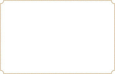 Elegant Vintage Certificate Dots Gold Frame with Corner Curved Out. 8