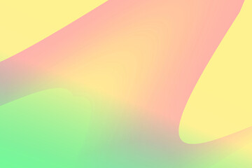 シンプルな曲線のグラデーション 1-4-7-7