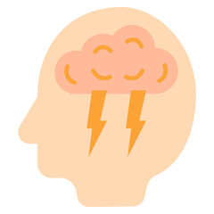 Brainstorm Icon Mini Illustration Icon. Use For Modern Concept, Print, Ui, Ux Kit, Web And App Development. Vector Related To Office, Education, Examination And More