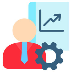 Training Icon Mini Illustration Icon. Use For Modern Concept, Print, Ui, Ux Kit, Web And App Development. Vector Related To Office, Education, Examination And More