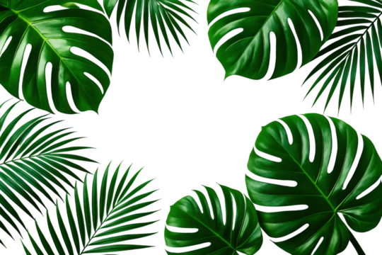 Close up of a leafy green plant with a white background. 3d isolated illustration on transparent background - Powered by Adobe