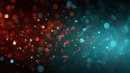 abstract blurry glowing dots drifting randomly in space, soft bokeh effect, shiny scattered light, dark background, cinematic depth, seamless loop