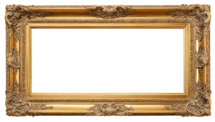 Gold ornate picture frame (29)